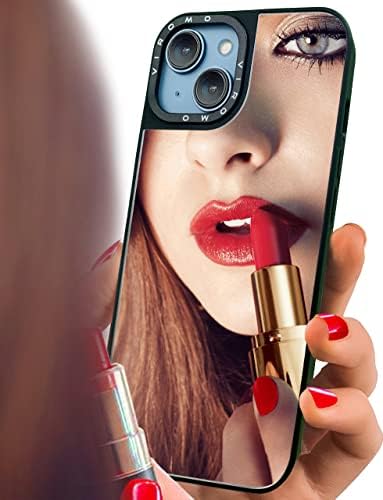 VIROMO Mirror Case for iPhone 14 (ONLY) with Screen Protectors [2 Pack], Shockproof Soft Corners, Bye Bye Pocket Mirror, Cute Slim case for Girls, Womens