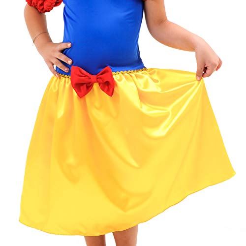 Vestido Fantasia Princesa Infantil Branca de Neve 4 ao 10 (8)
