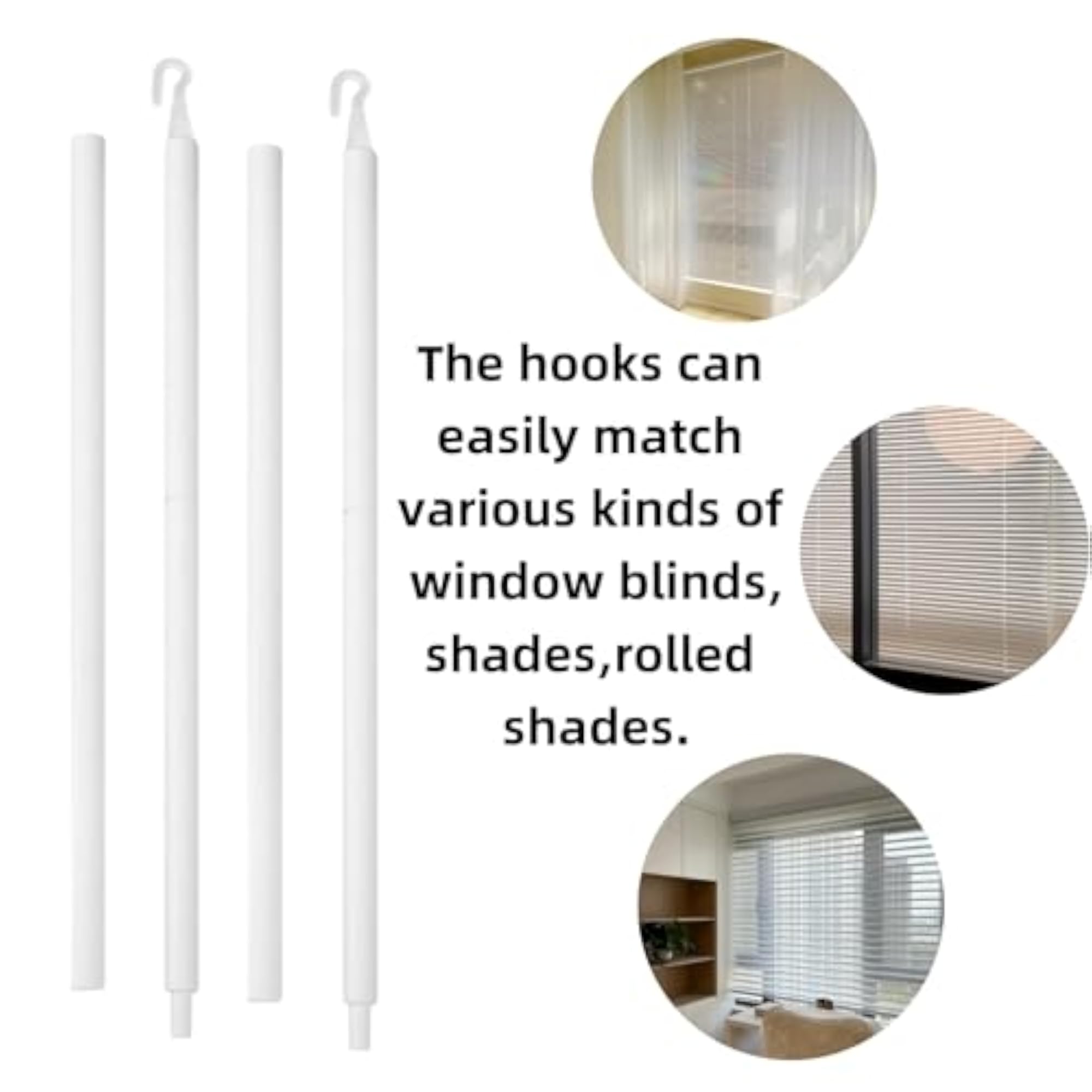 24 Inch Plastic Spliceable Blind Rods Replacement
