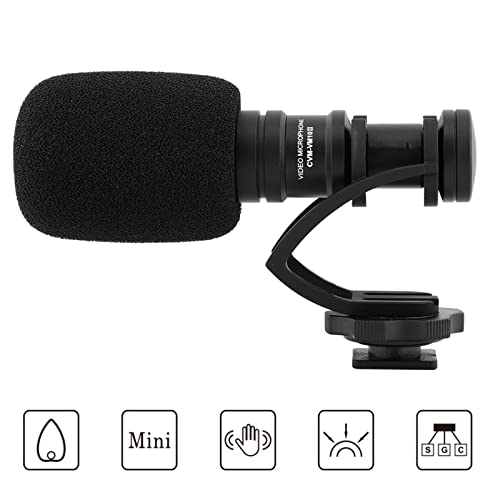 Cardioid Directional Microphone, Black Cvmvm10Ii Aluminium Back Electronic Condenser Compact On Camera External Mini Video Microphone, For Camera, Smartphone And Dslr(Black) #TOP4