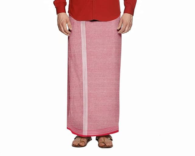 Image of Men's Cotton Lungi | Traditional Indian Wear | Soft & Breathable Checked Lungis for Daily Comfort, Home Wear & Casual Use | Free Size Wrap
