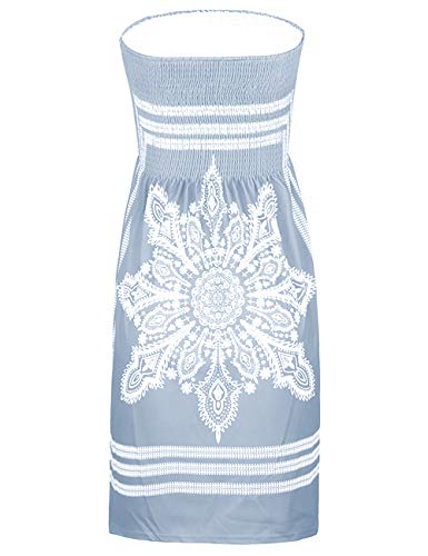 Abito estivo da donna, con spalle scoperte, motivo...