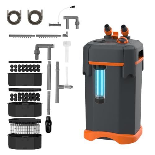 External Canister Filter, Ultra‑Quiet Aquarium Filter with Comple