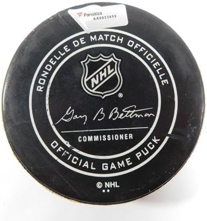 2018 Arizona Coyotes vs.San Jose Sharks Game Used Puck 1-16-18 AA0023658 - NHL Unsigned Game Used Pucks