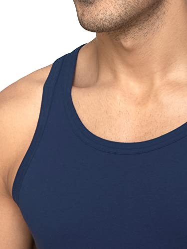 Image of XYXX Men's Cotton Modal Round Neck Vest | Antimicrobial, Breathable, Soft & Comfortable Man's Inner, Ultralight Baniyan for Man (Pack of 2)