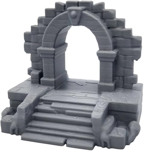 Stone Archway Collectible Figurine - Detailed Fantasy Terrain Display for Home Decor or Gift - 3D Printed in Canada image 3