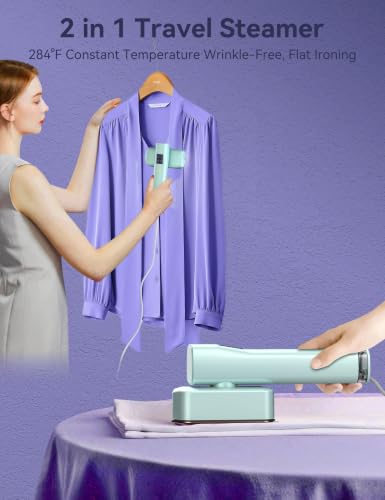 Image of Sundu Steamer for Clothes Portable 2-in-1 Travel Steamer Iron for Clothes