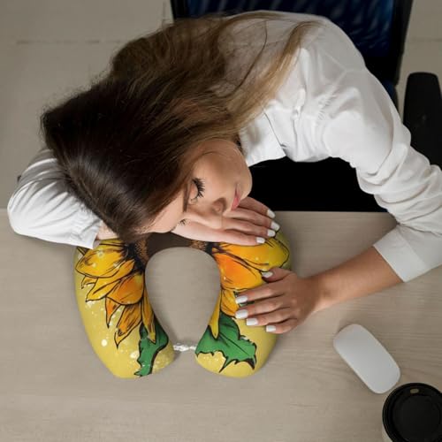 Almohada de viaje espuma viscoelástica 30 cm ajustable miniatura 7