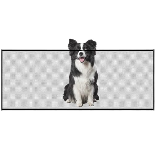 Barriera di protezione per scale per cani, 180 x 72 cm, portatile, griglia di protezione per scale, senza foratura, per cani, gatti, animali domestici