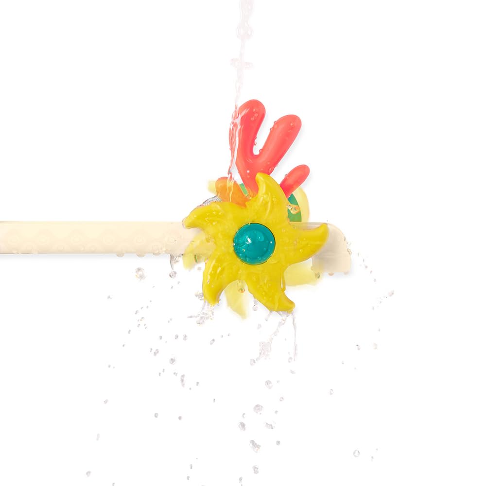 B. toys - Juguete Bomba de Baño - Juego acuático Submarino - 2 Modos de Bombeo (batería + Manual) - Taza de Goteo, hileras y Engranajes - 10 Meses +