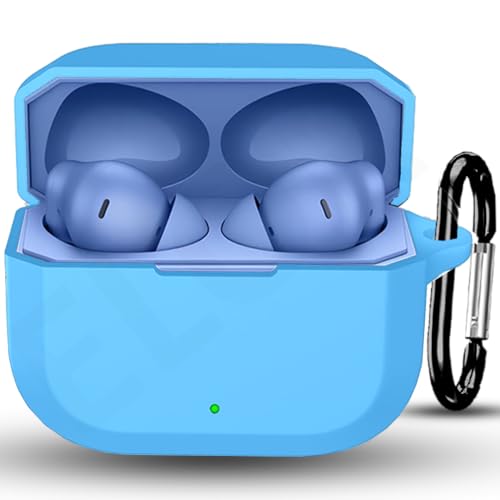 Image of ELOR Premium Silicone Case Cover Compatible with OnePlus Nord Buds 3r (Earbuds Not Included) (Sky Blue, OnePlus Nord Buds 3r)