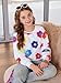 BesserBay Winter Girls Holiday Crewneck Sweater Long Sleeve Fleece Sherpa Fuzzy Sweatshirt Colorful Floral 13-14 Years