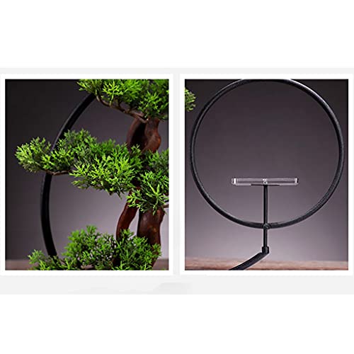 Bonsaï en pin artificiel décoratif pour végétaliser un bureau sombre - 4