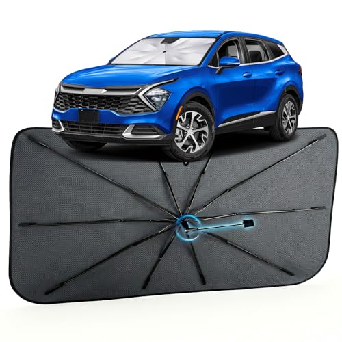 Image of Car Windshield Sun Shade for Kia Sportage 2023-2026 -[Reflective Coated Fabric] Sunshade Umbrella for Front Window, Car Shades Sun Visor Keep Car Cool and Protects Interior, 1:1 Exact Fit