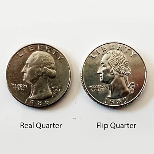 Canailles FOLDQUARTER Hinged Bite And Folding Quarter Coin, Magic Trick Cool Quarter thumb #1