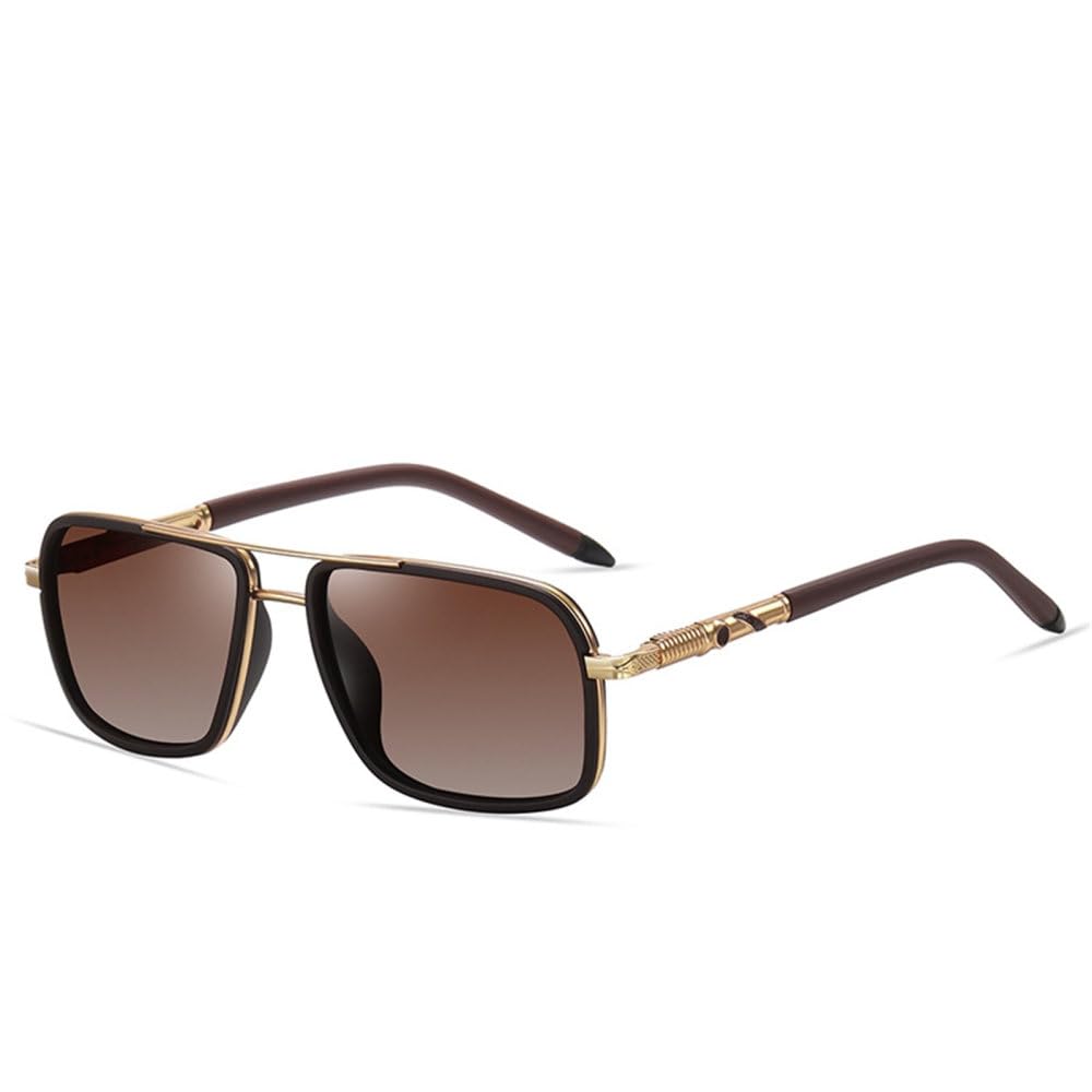Gafas de sol con montura metálica para hombre, lentes de moda para conducir, gafas para hombre, viajes y pesca