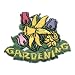 Gardening Patch Advantage Emblem & Screen Printing Embroidered Patch, Multi Colored, 2.0 Inches, Irregular, Gardening Flowers Theme, Iron-on