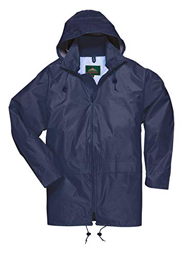 Portwest US440NARXL Regular Fit Classic Rain Jacket, X-Large, Navy