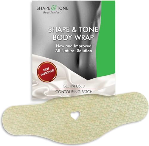 Body Wrap por Shape and Tone - Aplicador cutáneo hidratante y esculpiente para vientre, brazos y piernas (5 envolturas)