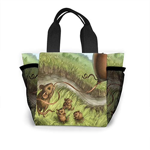 Caja De Térmicas,Sacando El Bolso Del Almuerzo De Los Ratones, Bolsos Diversos Premium Para La Escalada Del Viaje Del Adulto,20.5x20.5x12cm