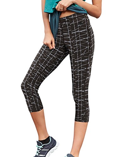 Champion Capri-legging voor dames, Black Line Plan, S
