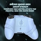 PlayVital Osłona na Kontroler do Xbox Series X/S z Nakładkami na Drążki & Naklejkami, Ochronna Silikonowa Obudowa do Xbox Core – Antypoślizgowa/Odporna na Wstrząsy – Niebieski (Edycja Runy)