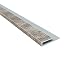 Fasade - 4 ft Decorative Vinyl Edge J-Trim Crosshatch Silver