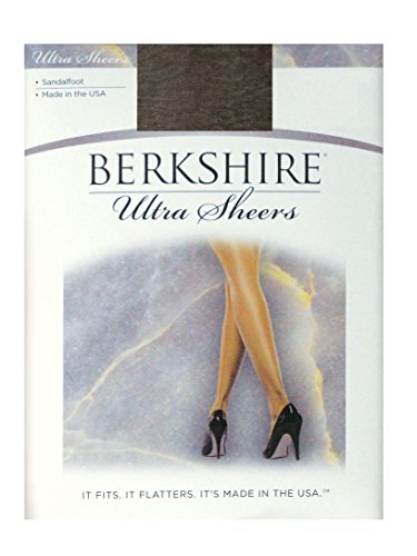 Image of Berkshire 4408 Women's Ultra Sheer Non Control Top Pantyhose - 15 Denier Tights for Women's with Sandalfoot Toe