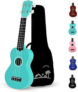POMAIKAI Soprano Wood Ukulele Rainbow Starter Uke Hawaii kids Guitar 21 Inch