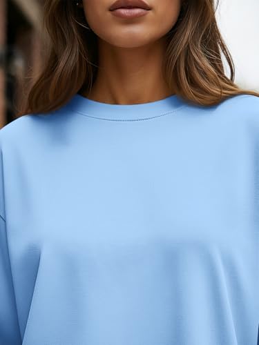 Image of Trendy Queen Womens Oversized Long Sleeve Shirts Fall Tops 2026 Basic Tees