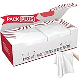 Pack 70 Toallas Desechables Faciales XL – 100% Origen Natural – Toallitas...