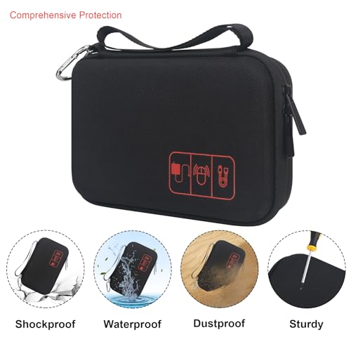 Image of Elonbo Diabetic Supplies Travel Case for Glucose Meter Diabetes Testing Kit | Portable Diabetes Testing Kit Storage Organizer Bag, Glucose Meter Insulin Pen Carrying Case for Test Strips Lancets, Black