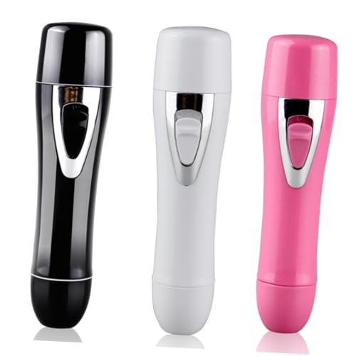 HAKIDZEL Macchina per Depilazione Donna Rasoio Elettrico Portatile Mini Testina Rotante Design Sicurezza Uso a Secco senza Batteria Nero