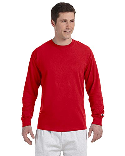 T-Shirt Champion Long-Sleeve en maille fine 5.2 oz et finitions soignées