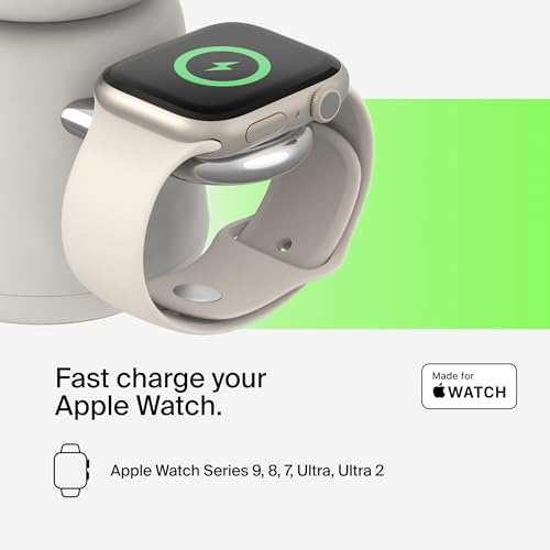 Belkin 2-in-1 Qi2 Wireless Charging Dock 15W (iPhone + Apple Watch) — view 4