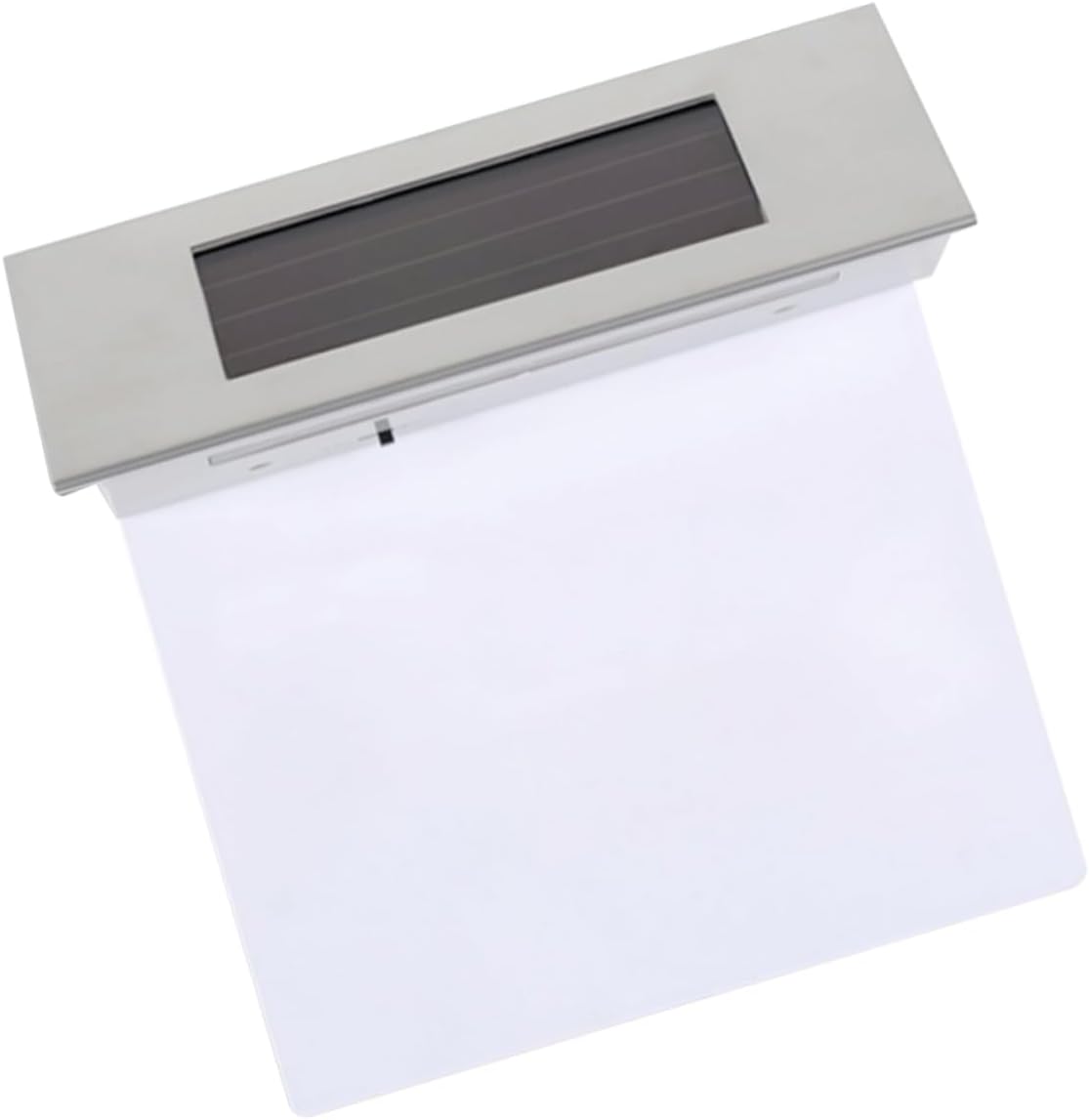 2pcs Solar House Number Light Solar Wall Lamp Stainless Steel Abs Led Weatherproof Easy Install