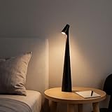 ✅ Diseño portátil y moderno: lámpara inalámbrica de mesa elegante y compacta, perfecta como lámpara recargable portátil para interiores y espacios decorativos.