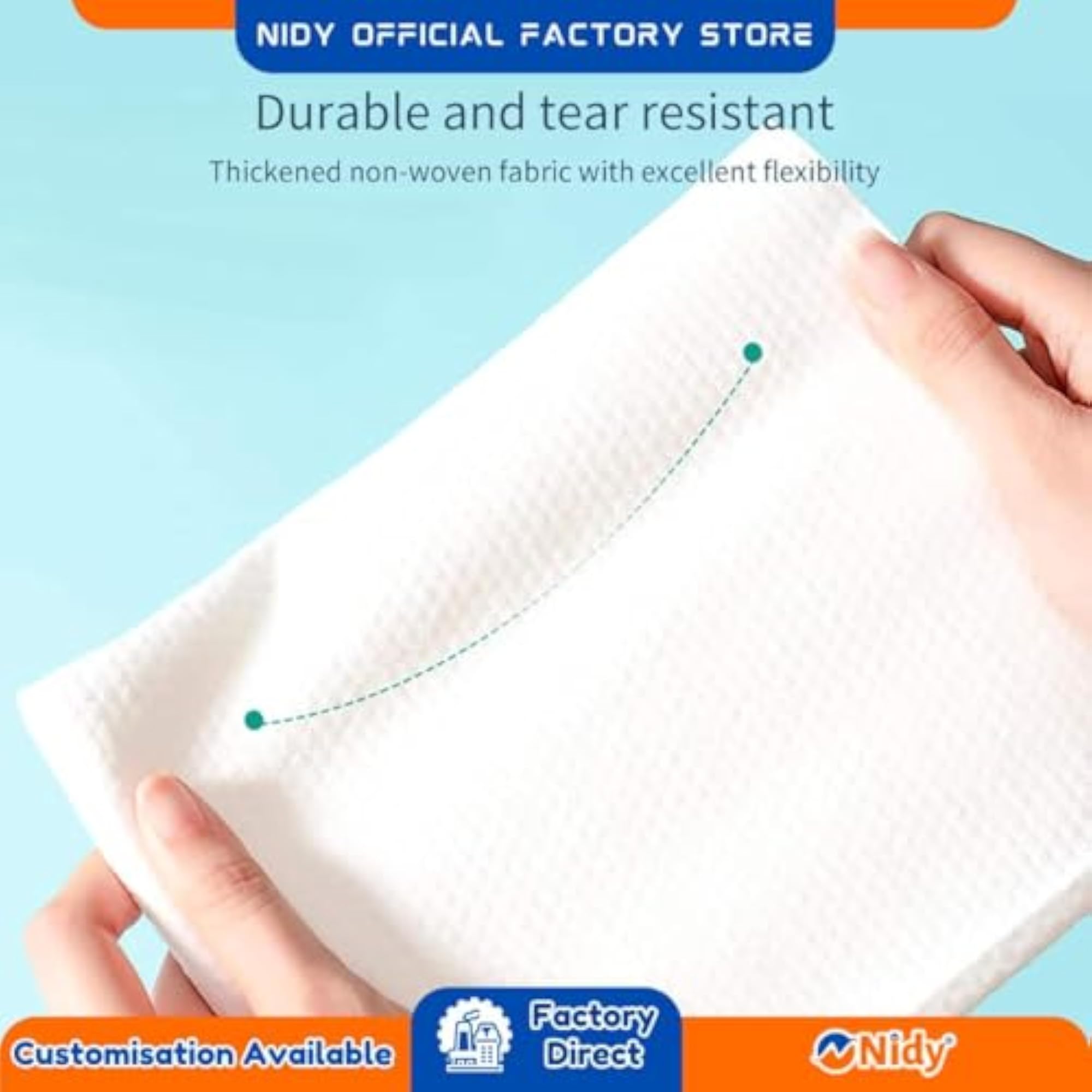Disposable Non-Woven Travel Bath Towels, Soft and Hygienic