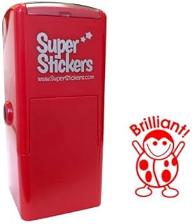 Stamper Solutions SuperStickers Brilliant Ladybird Pre Inked Stamper - Red,Small