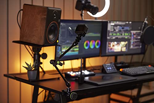 Gravity MA VARIARM L 38 - Vielseitiger Gelenk-Arm mit zentralem Feststell-Mechanismus - 3/8 Large, Mikrofonzubehör, schwarz