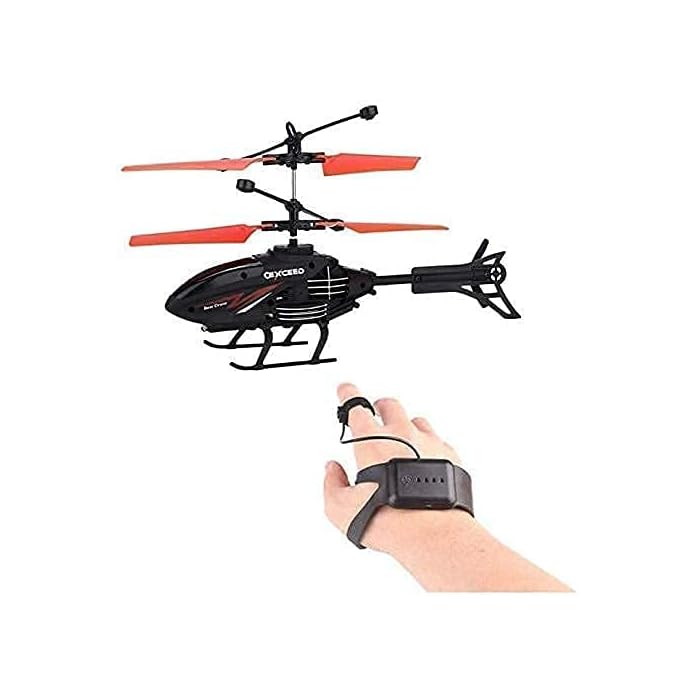 Buy LIMIN Outdoor & Indoor Flying Helicopter with Hand Induction Watch Electronic Radio RC