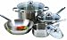 Excelsteel 7 Piece 18/10 Stainless Steel Cookware With Encapsulated Base