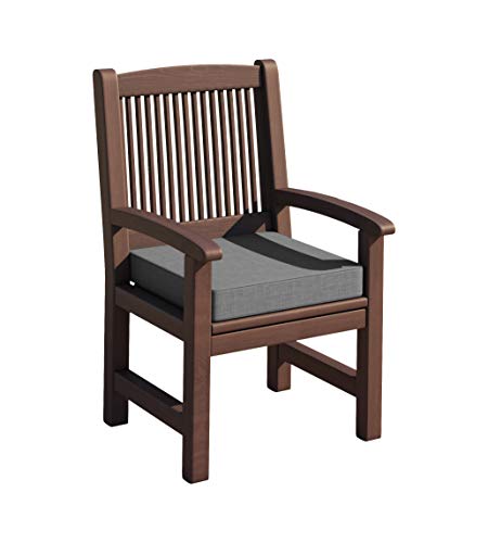 sunnypillow Cuscino per Sedia da Giardino 50 x 50 x 5cm - Spessore 5 cm - Rivestimento Rimovibile, Cuscino per Panca - Resistente e Ideale per Uso Esterno in Giardino, Terrazza, Balcone - Grigio