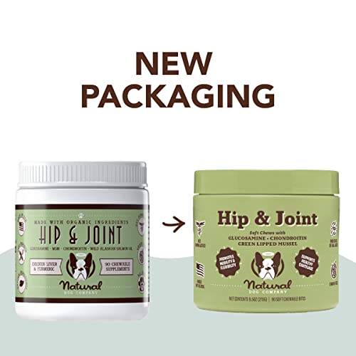 Natural Dog Company Healthy Joints Bundle, Includes (1) Wild Alaskan Salmon Oil - 16 Oz, (1) Hip And Joint Chews Supplement - 90 Pcs, Vitamins For Dogs, Fish Oil For Dogs #TOP13