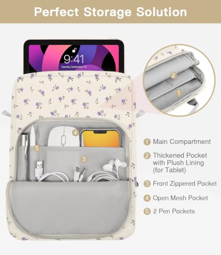 Image of MoKo 9-11 Inch Tablet Sleeve Bag Handle Carrying Case with Shoulder Strap