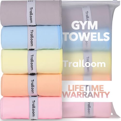 Trailoom Microfiber Gym Towels, Quick Dry, Highly Absorbing, Odor-Free