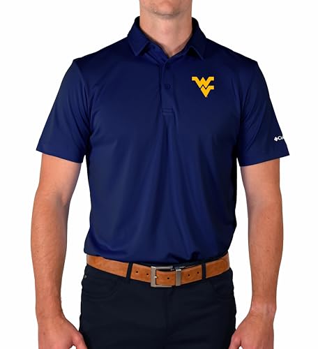 Columbia West Virginia Univ Golf Men's Lightweight Casual Golf Polo2