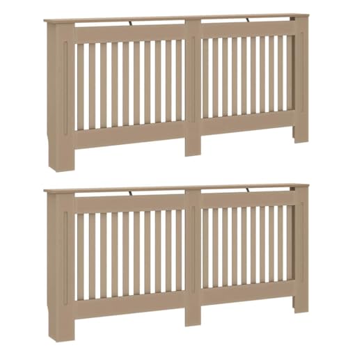 Cache-radiateur luxe chêne Sonoma vidaXL pour protection esthétique - 2