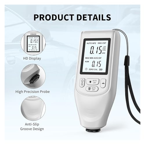 Medidor digital de grosor para pintura y recubrimientos miniatura 3