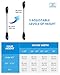 OCEANBROAD Adjustable Kayak Paddle 86in/220cm to 94in/240cm Kayaking Boating Canoeing Oar with Paddle Leash 1 Paddle
